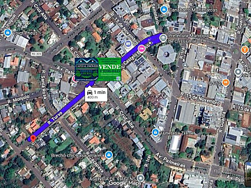 Terreno com 350m� com 17,5 metros de frente para Rua Turvo